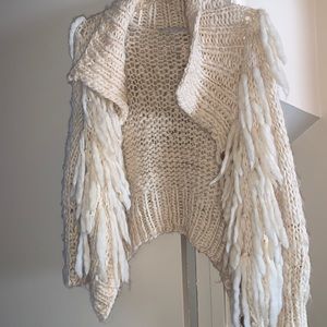 Super cute handmade shaggy sweater.